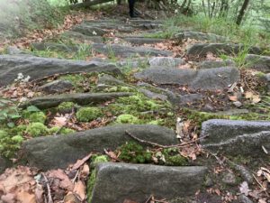 alte Stufen auf dem Weg ins nächste Dorf